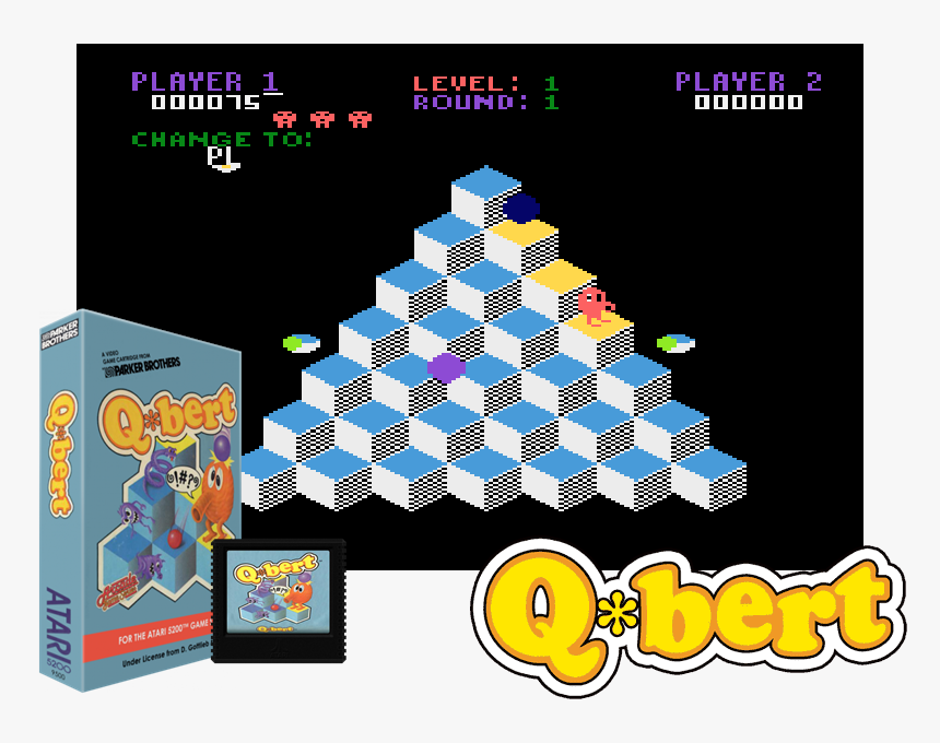 Q*bert - Game, HD Png Download