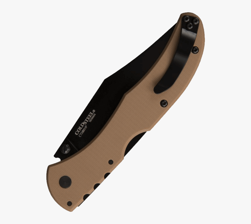 Broken Skull Tan Folding Knife By Cold Steel - Cold Steel Broken Skull I (orange), HD Png Download