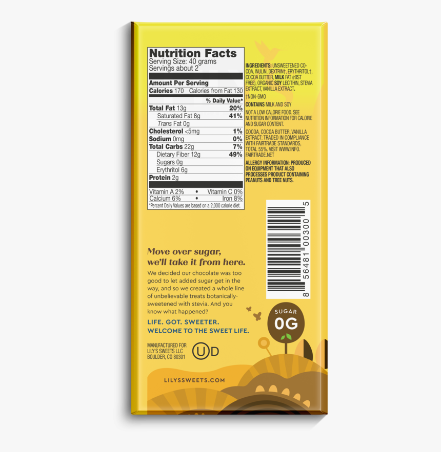 Lily's Salted Caramel Milk Chocolate, HD Png Download