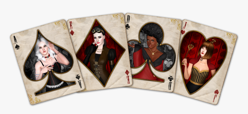 Heart Spade Diamond Club Queens, HD Png Download