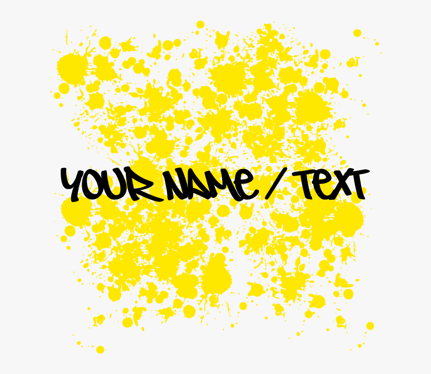 Yellow Paint Splatter Laptop Skins - Curtain, HD Png Download