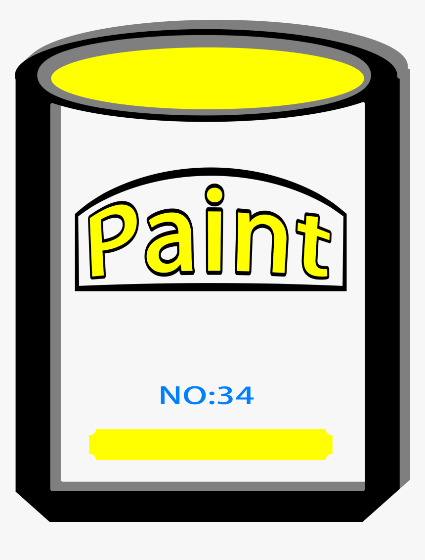Free Paint Can Yellow No34 - Clip Art, HD Png Download