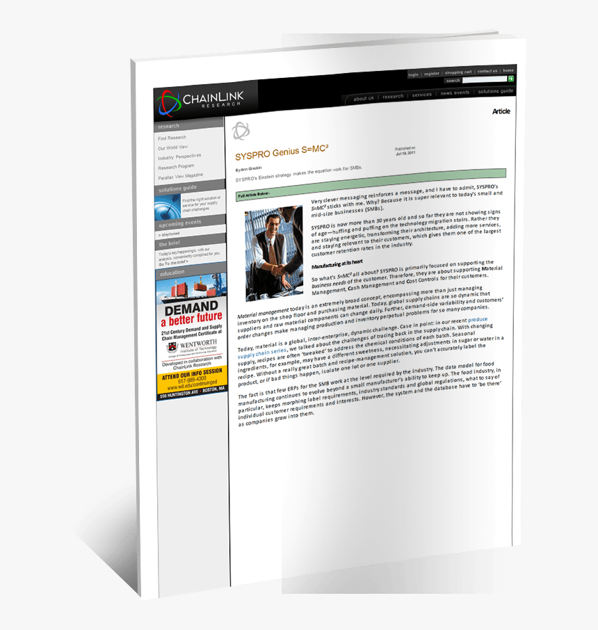 Erp For Smb Analyst Report - Online Advertising, HD Png Download