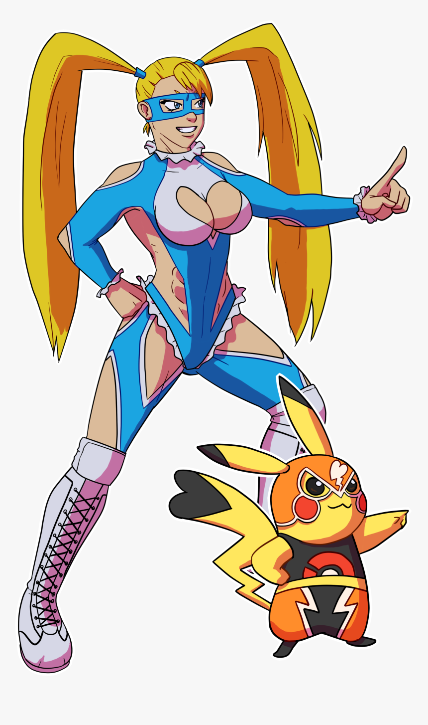 Pikachu Libre Fanart, HD Png Download