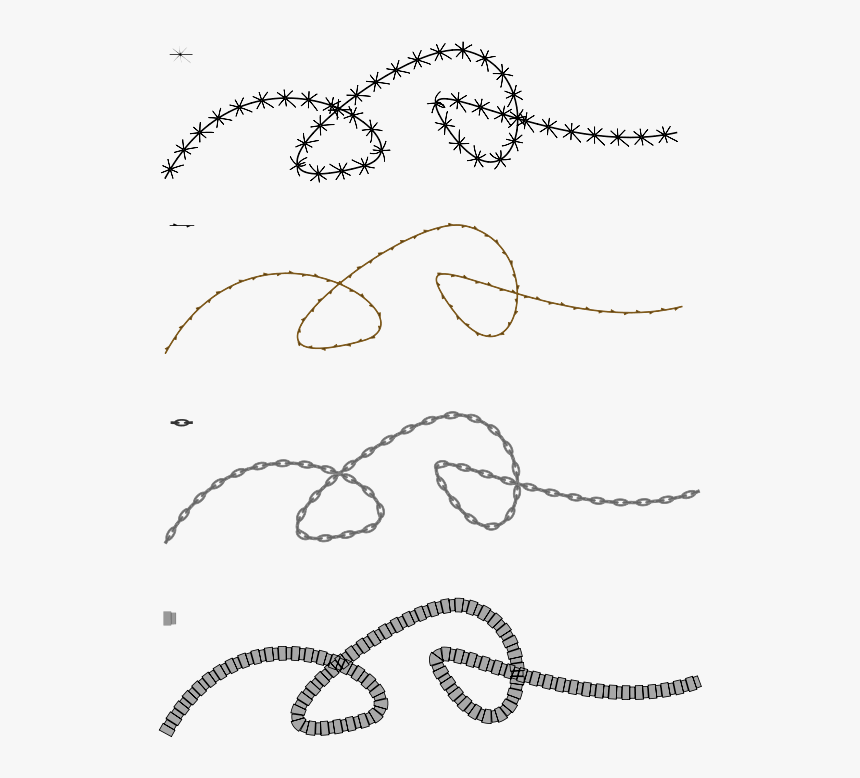 Patterns On Path Collection 1 - Alambre Dibujo, HD Png Download
