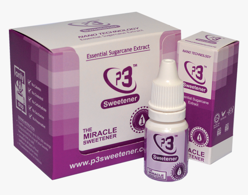 P3 Sweetener Liquid Drop - Food Additive, HD Png Download