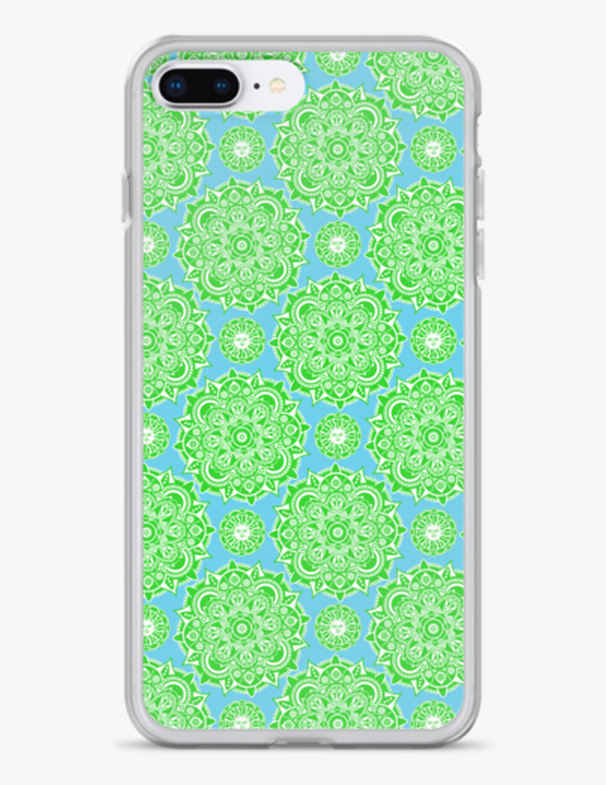 Blue Green Sun Henna Iphone Case - Mobile Phone Case, HD Png Download