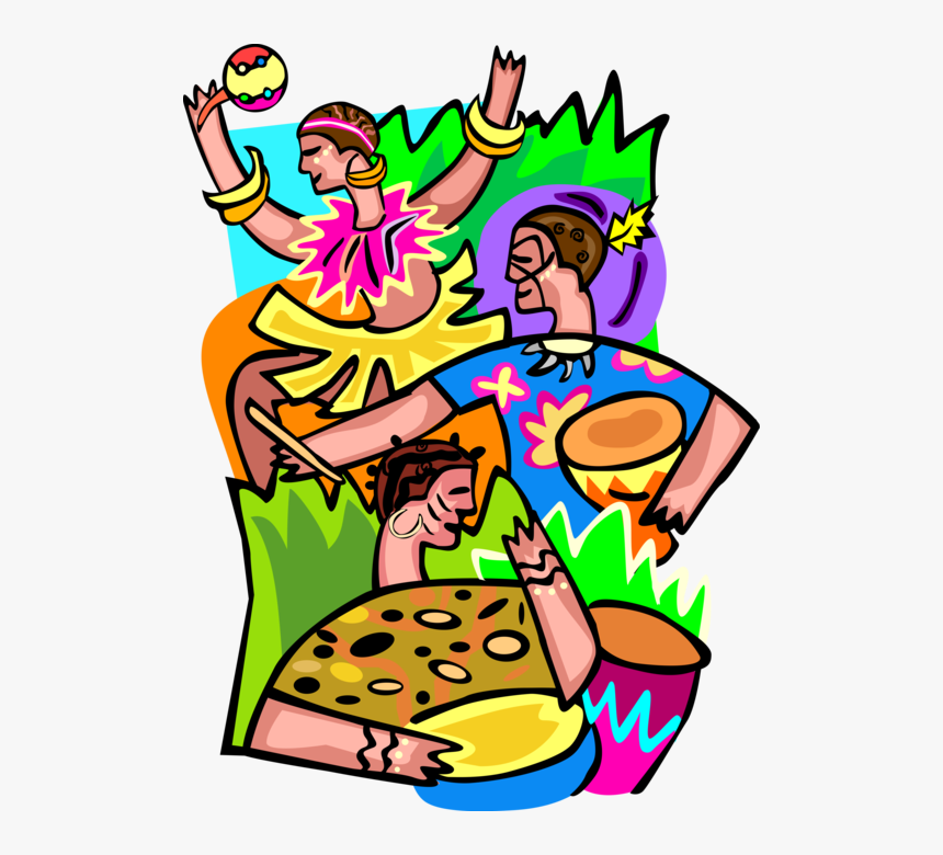 Vector Illustration Of Hawaiian Polynesian Luau Party - Imagens Png Havaiana Festa, Transparent Png