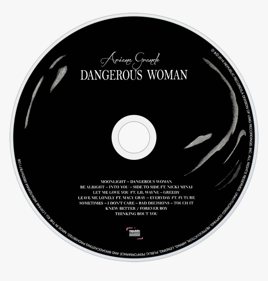 Cdart Artwork - Dangerous Woman Ariana Grande Dvd, HD Png Download