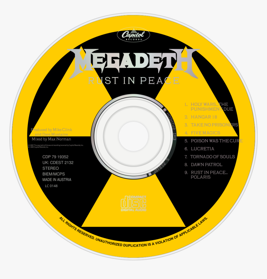 Image Id - - Megadeth, HD Png Download