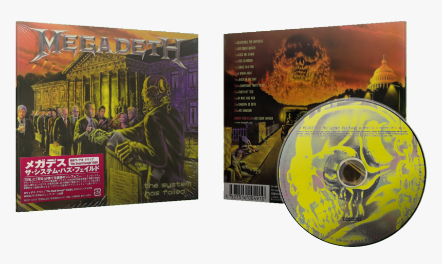 Megadeth The System Has Failed Japan, HD Png Download