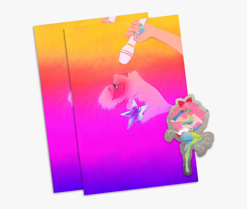 Jem Postcard Sticker Set - Creative Arts, HD Png Download