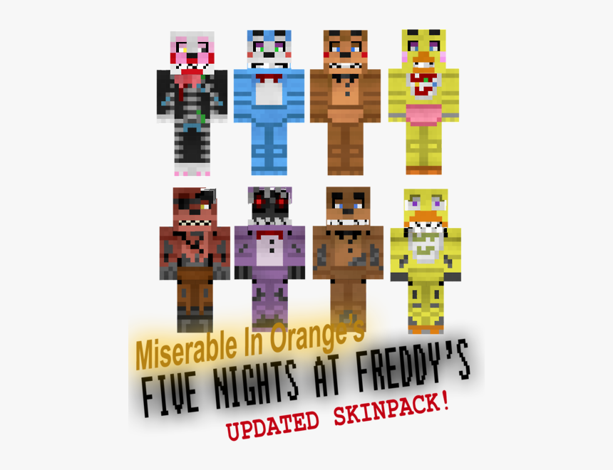 Skin De Minecraft De Five Nights At Freddy's, HD Png Download