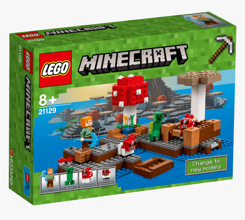 Lego Minecraft Mushroom Island, HD Png Download
