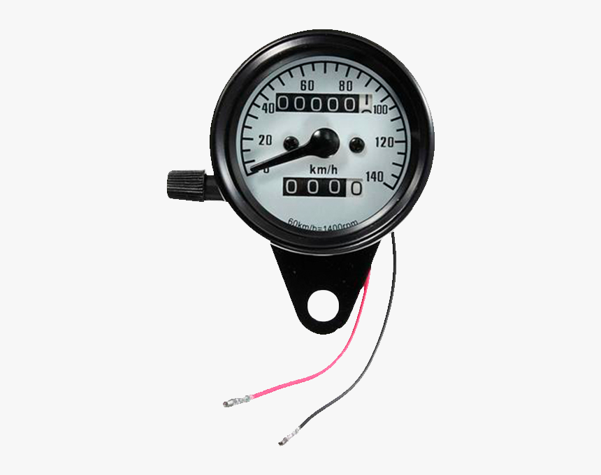 Velocímetro Sencillo Blanco - Velocimetro Sencillo Moto, HD Png Download