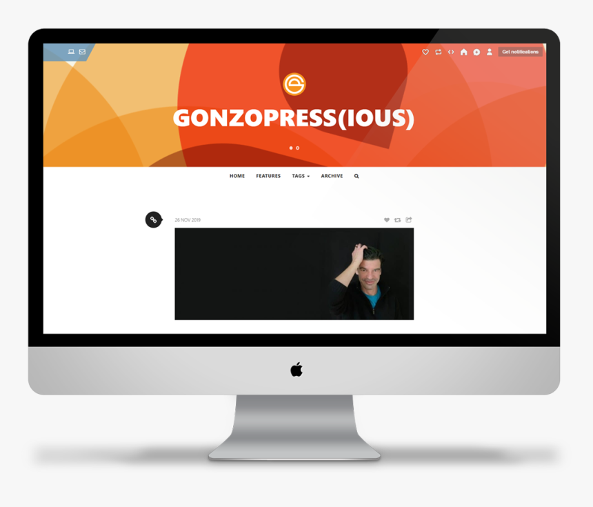 Premium Tumblr Theme On Imac - Floral Autumn Desktop Backgrounds, HD Png Download