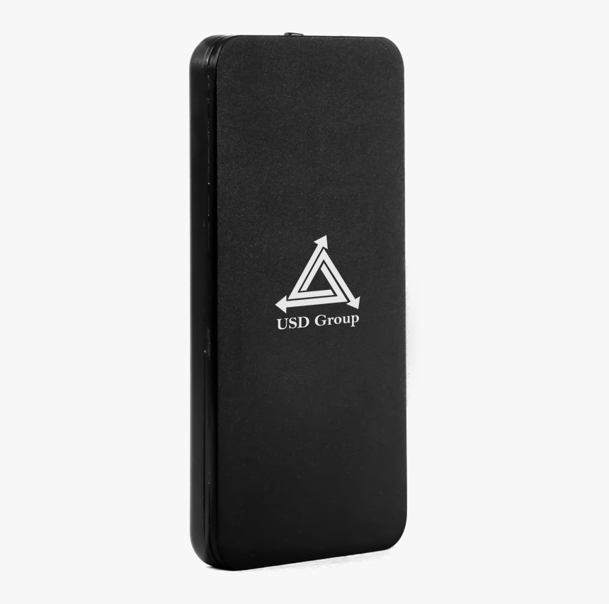 4,000 Mah Black Slim Metal Power Bank - Smartphone, HD Png Download