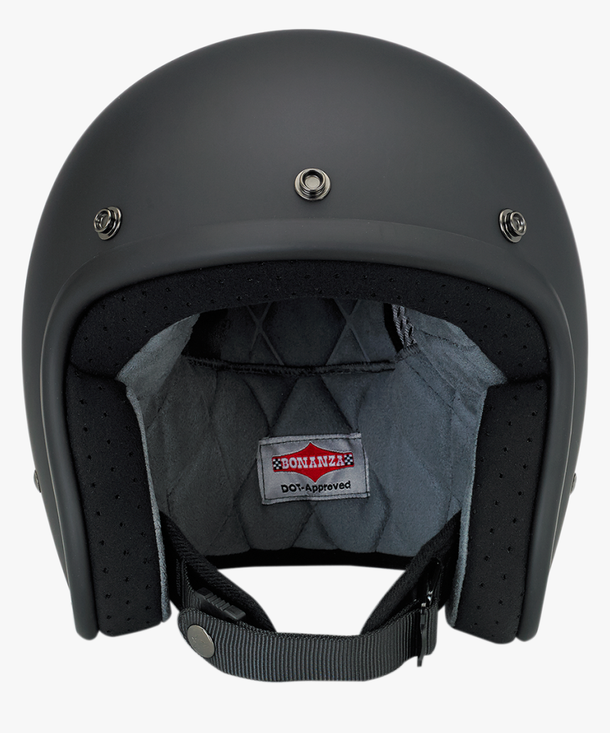 Biltwell 3/4 Flat Black Unisex Bonanza Motorcycle Riding - Motorcycle Helmet, HD Png Download