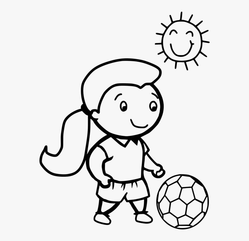 Play Soccer Coloring, HD Png Download