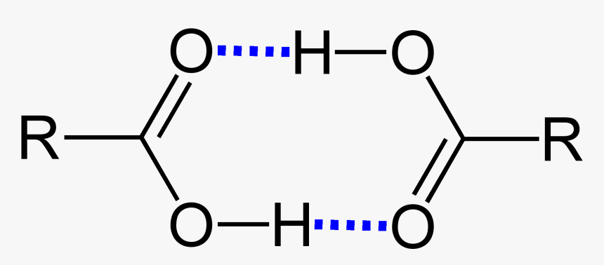 Carboxylic Acids Hydrogen Bonds V - Alkanoic Acid Hydrogen Bonding, HD Png Download