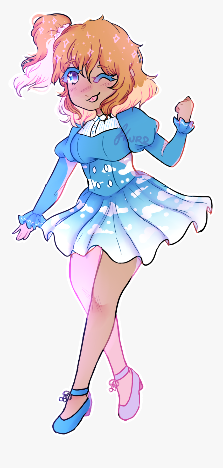 “honoka 
”
sky Honoka The Sparkle - Cartoon, HD Png Download