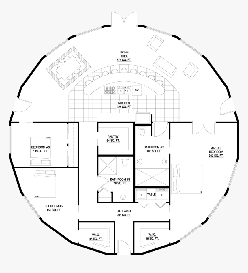 Round House Site Plan, HD Png Download