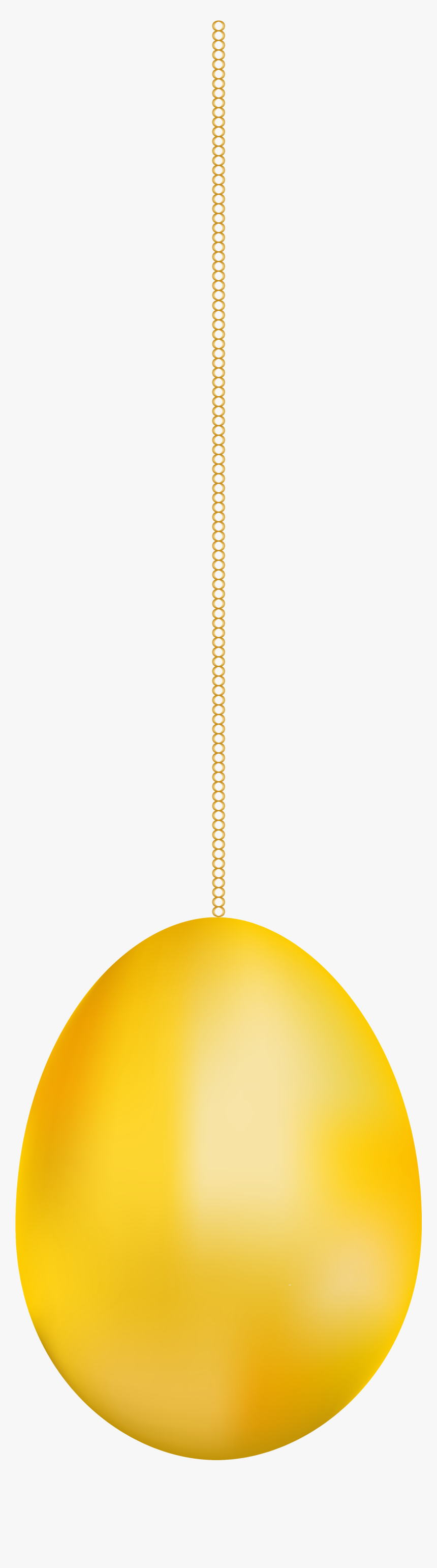 Gold Easter Yellow Hanging Egg Transparent Clipart - Hanging Easter Egg Png, Png Download