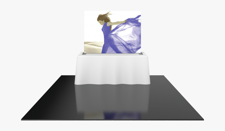 6ft Formulate Tt1 Straight Table Top Display With Fabric - Girl, HD Png Download