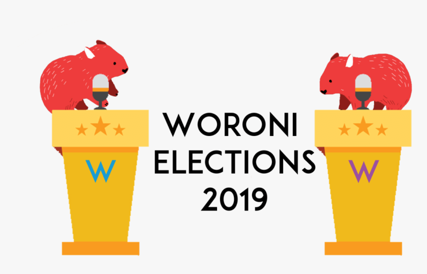 Two Red Wombats At Podiums - Cartoon, HD Png Download