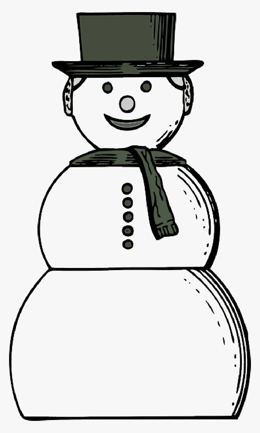 Green, Yellow, Woman, Cartoon, Hair, Hat, Snow, Scarf - Snow Hat Clipart Black And White, HD Png Download