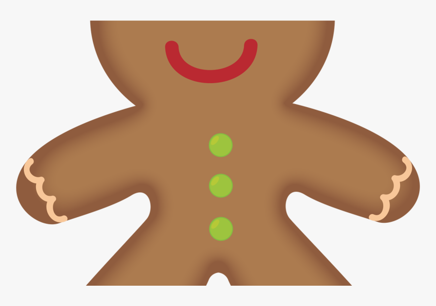 Gingerbread House Border Vector Black And White Download - Ginger Bread Gingerbread Cartoon, HD Png Download