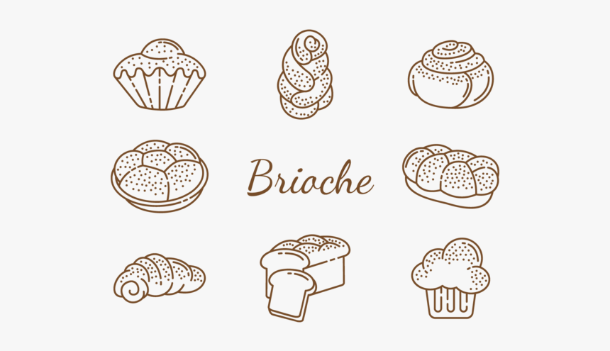 Brioche Icons Vector - Design, HD Png Download