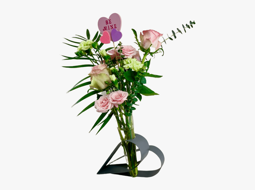 Pink Roses, Green Mini Carnations, And Seasonal Greens, - Garden Roses, HD Png Download