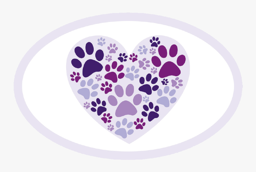 Oval Car Magnet - You Left Pawprints On My Heart Svg, HD Png Download