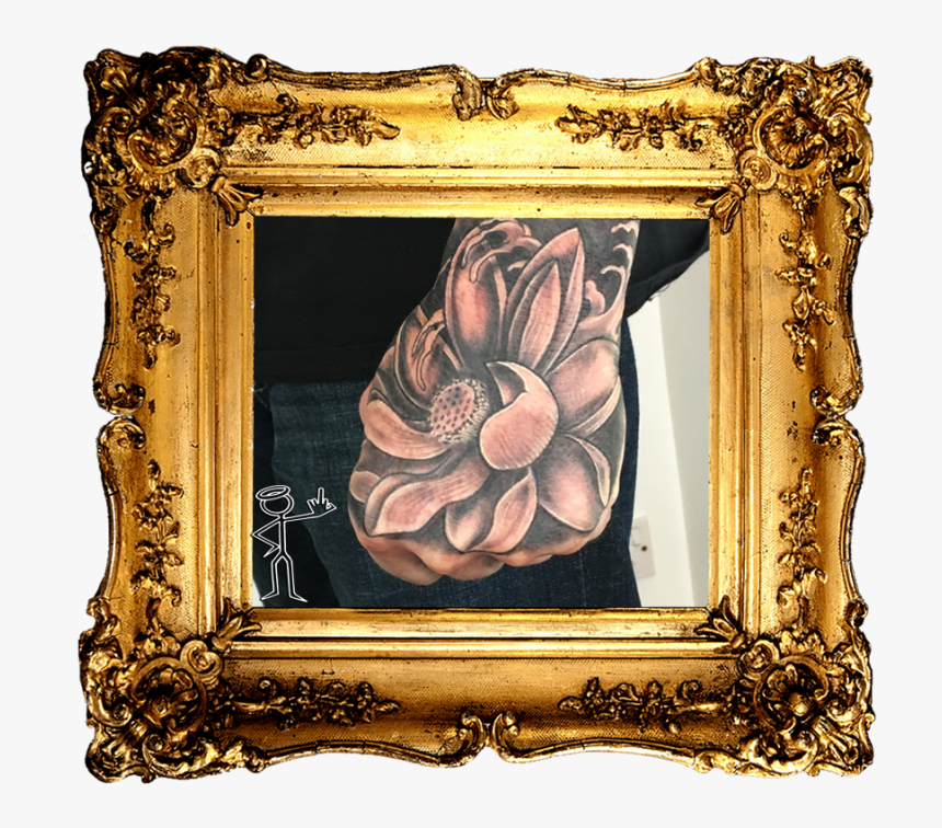Lotus Hand Tattoo - Marcos Para Fotos Caballeros, HD Png Download