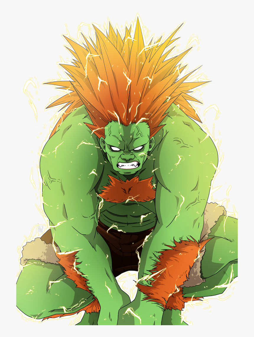 #blanka #brazil #braziliansuperhero - Blanca Street Fighter Drawing, HD Png Download