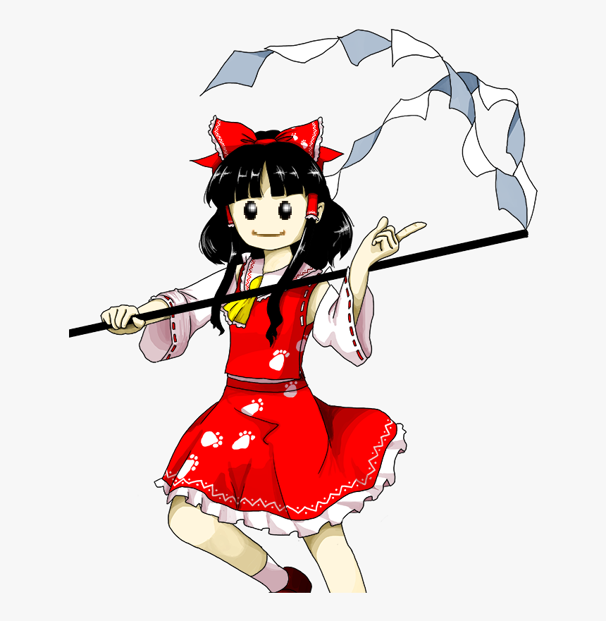 3d Zun Style Reimu, HD Png Download