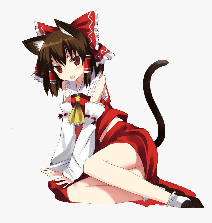 Render Reimu Neko - 東方 動物 化, HD Png Download