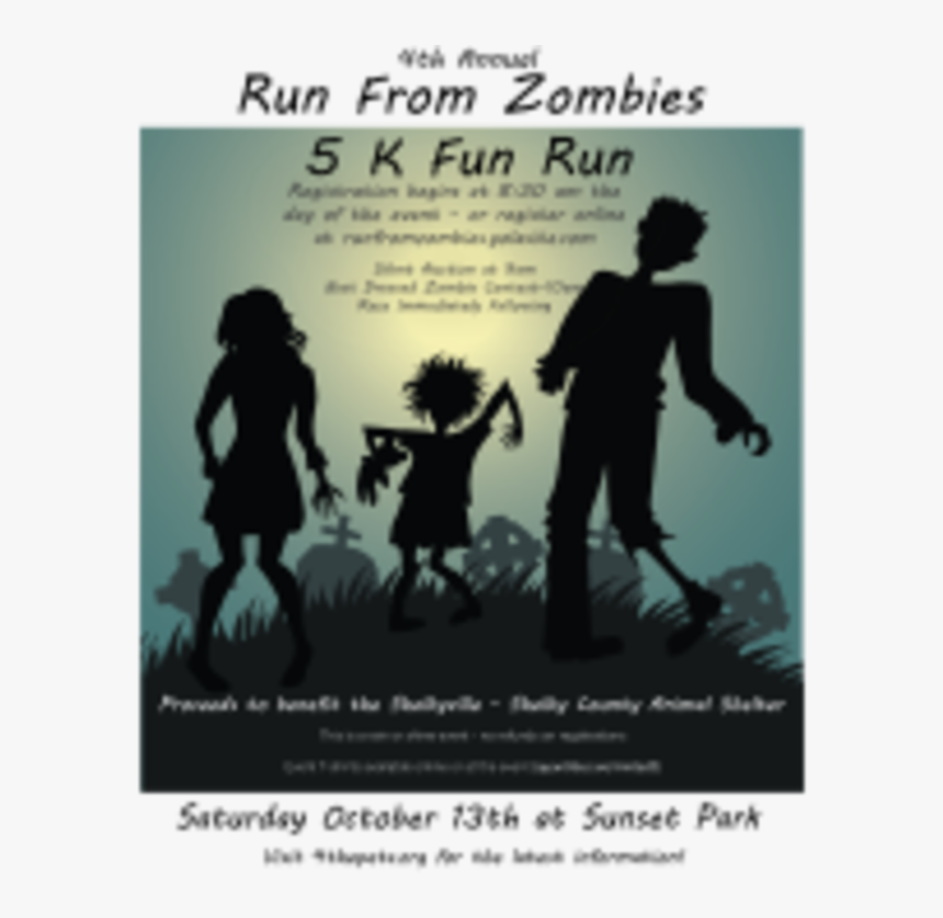 Run From Zombies 5k Fun Run - Halloween, HD Png Download