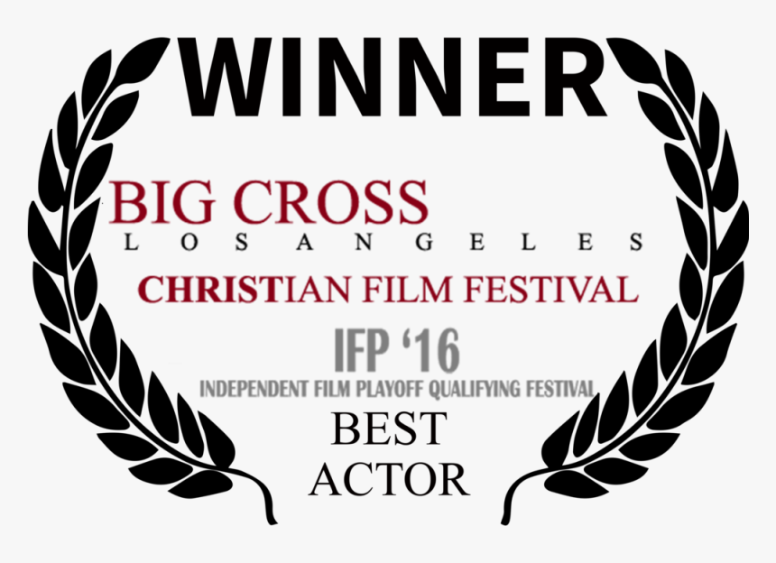 Bigcross Winner Best Actor Black Laurel - La Shorts Official Selection, HD Png Download