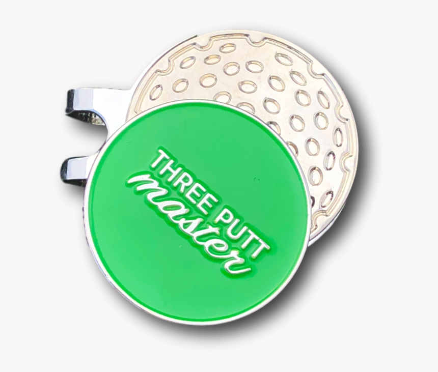 Three Putt Master Hat Clip W/ Ball Marker - Circle, HD Png Download