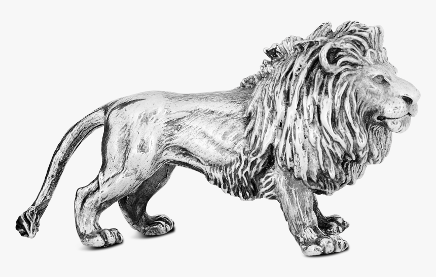 Jarosinski & Vaugoin Silver Figurine Lion, HD Png Download