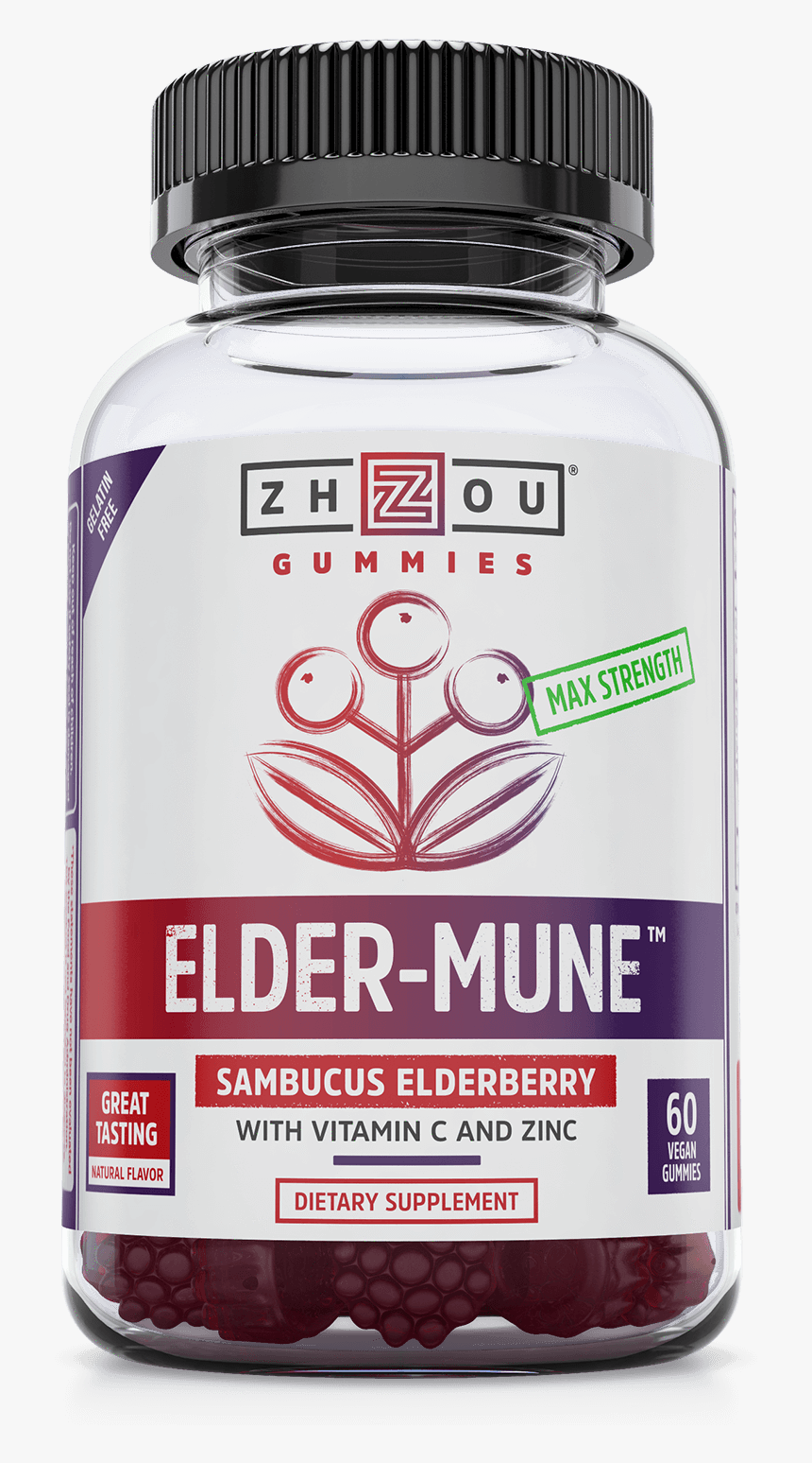 Elder Mune Elderberry Gummies 
 Class Lazyload Lazyload - Elder Mune, HD Png Download