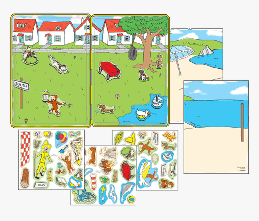 Magnetic Fun® Tin - Curious George Magnetic Tin, HD Png Download