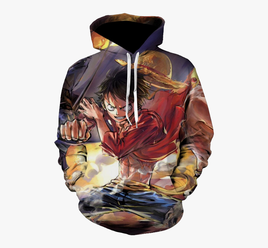 Monkey D Ruffy Hoodie, HD Png Download