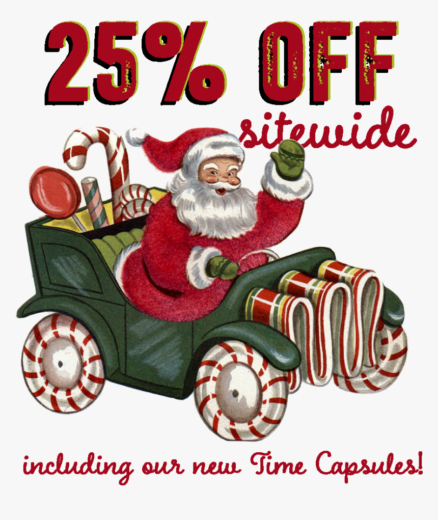 Vintage Race Car Christmas Card, HD Png Download