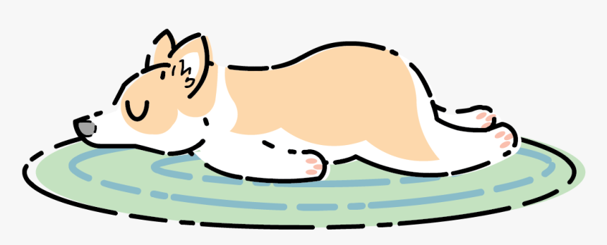 Sleeping Corgi Clipart , Png Download, Transparent Png