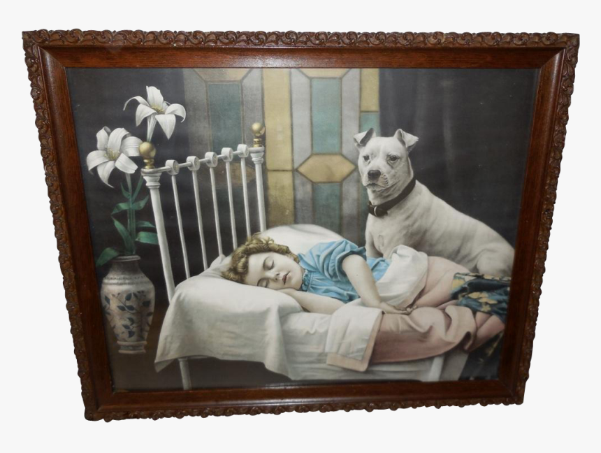 Dog Guarding Sleeping, HD Png Download