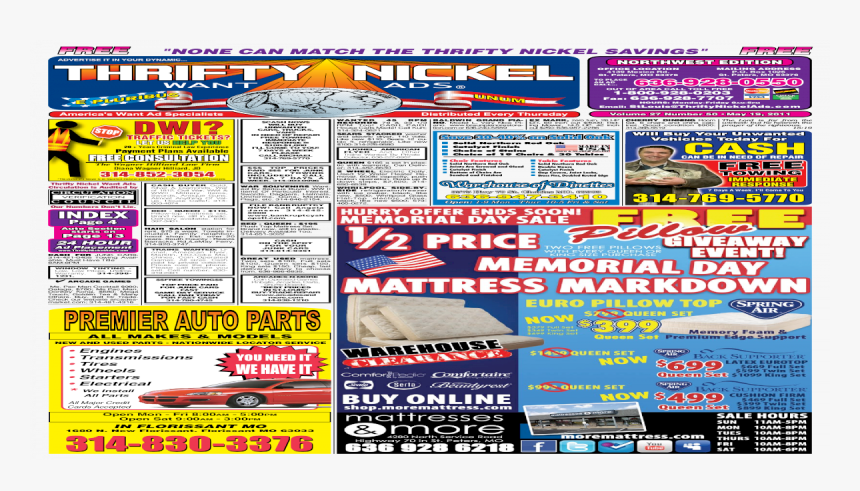 Thrifty Nickel - St - Louis - 02 14 - Flyer, HD Png Download