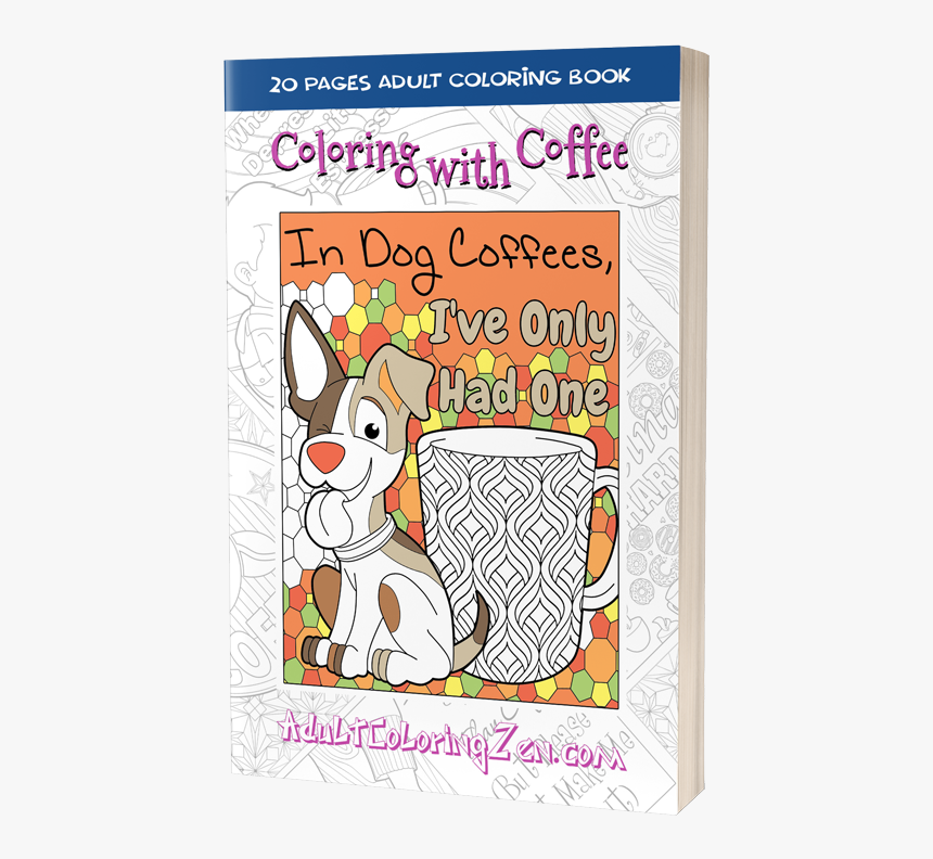 Coloring With Coffee Coloring Book - Cartoon, HD Png Download